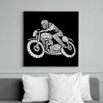printfashion Cafe racer - Vászonkép - Fekete (6642272)