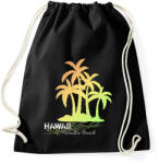 printfashion Hawaii paradise beach - Sportzsák, Tornazsák - Fekete (4237837)