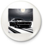 printfashion autó - Kitűző, hűtőmágnes - Fehér (15164710)