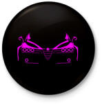 printfashion Alfa Romeo 159 pink - Kitűző, hűtőmágnes - Fekete (13033137)