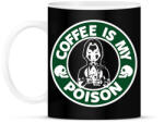 printfashion coffeismypoison - Bögre - Fekete (7320404)