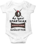 printfashion Augusztusban születtek az igazi SPÁRTAIAK! - Baba Body - Fehér (2615965)