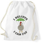 printfashion I believe I can fly - Sportzsák, Tornazsák - Fehér (1737741)