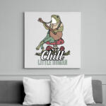 printfashion Chill frog - Vászonkép - Fehér (10770691)