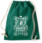 printfashion Get up stand up - Sportzsák, Tornazsák - Sötétzöld (325690)
