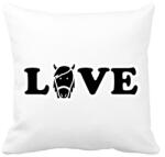 printfashion Horse Love - Párnahuzat, Díszpárnahuzat - Fehér (2748508)