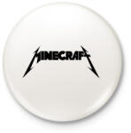printfashion METÁL minecraft - Kitűző, hűtőmágnes - Fehér (3075289)