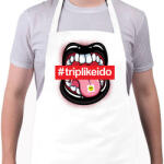 printfashion Nyelv - Kötény - Fehér (4902901)