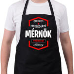 printfashion Mérnök prémium minőség - Kötény - Fekete (4929000)