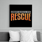 printfashion US&Rescue - Vászonkép - Fekete (6644020)