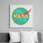 printfashion Retro Nasa logo - Vászonkép - Fehér (6634802)