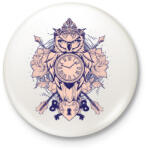 printfashion Időbagoly - Kitűző, hűtőmágnes - Fehér (3074464)