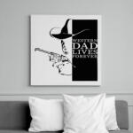 printfashion Western dad - Vászonkép - Fehér (7506126)