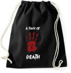 printfashion Megérint a halál - Sportzsák, Tornazsák - Fekete (430707)