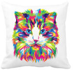 printfashion Cat - Párnahuzat, Díszpárnahuzat - Fehér (15103423)