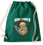 printfashion Üdvözöl a télapó - Sportzsák, Tornazsák - Sötétzöld (482091)