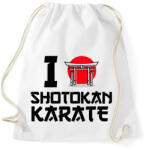 printfashion I love Shotokan Karate - Sportzsák, Tornazsák - Fehér (9447281)