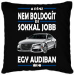 printfashion Audiban sírni jobb mint csak úgy! - Párnahuzat, Díszpárnahuzat - Fekete (4779290)
