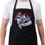 printfashion Motocross - Kötény - Fekete (15691674)