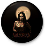 printfashion MAZEKEEN - Kitűző, hűtőmágnes - Fekete (3097426)