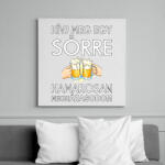 printfashion Hivj meg egy sörre, hamarosan megházasodom - Vászonkép - Fehér (6640783)