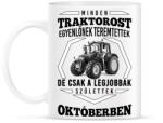 printfashion TRAKTOROS SZÜLINAP - Október - Bögre - Fehér (2645824)