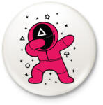 printfashion Squid Game Dab háromszög - Kitűző, hűtőmágnes - Fehér (5725820)