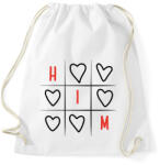 printfashion Amőba - Him - Sportzsák, Tornazsák - Fehér (15598101)