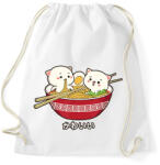 printfashion Cicás ramen - Sportzsák, Tornazsák - Fehér (13360878)