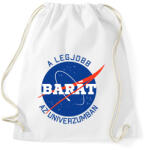 printfashion Nasa barát - Sportzsák, Tornazsák - Fehér (7049592)