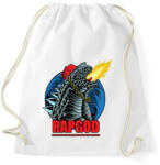 printfashion Rap god Godzilla - Sportzsák, Tornazsák - Fehér (2303671)