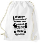 printfashion Én verset nem tudok - Sportzsák, Tornazsák - Fehér (15753149)