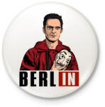 printfashion A nagy pénzrablás - Berlin - Kitűző, hűtőmágnes - Fehér (4771848)