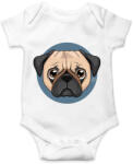 printfashion Mopsz - Baba Body - Fehér (4225809)