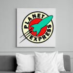 printfashion Planet express - Vászonkép - Fehér (6628564)