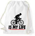 printfashion Biciklis póló - Sportzsák, Tornazsák - Fehér (2267765)