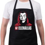 printfashion Az ellenállás - A nagy pénzrablás - La Casa de Papel - Money Heist - Kötény - Fekete (5731179)