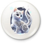 printfashion Cica alebrije stílusban - Kitűző, hűtőmágnes - Fehér (15131076)
