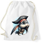 printfashion Nyuszi Jack Sparrow kapitány jelmezben - Sportzsák, Tornazsák - Fehér (15717829)
