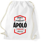 printfashion Ápoló prémium minőség - Sportzsák, Tornazsák - Fehér (1432507)