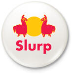 printfashion FORTNITE - Slurp - Kitűző, hűtőmágnes - Fehér (3077680)