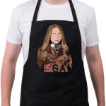 printfashion Megan - Kötény - Fekete (13161742)