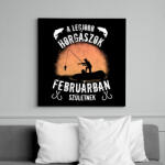 printfashion a legjobb horgászok - Vászonkép - Fekete (6658209)