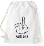 printfashion Game OVER - vicces lánybúcsú / legénybúcsú póló felirat - Sportzsák, Tornazsák - Fehér (13174355)