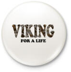 printfashion Viking for a life - Kitűző, hűtőmágnes - Fehér (6289002)