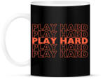 printfashion play hard okker(2362 - Bögre - Fekete (16557599)