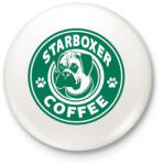 printfashion Boxer coffe - Kitűző, hűtőmágnes - Fehér (3077123)