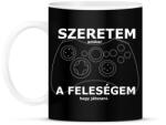 printfashion szeretem, amikor a feleségem hagy játszani - Bögre - Fekete (15205797)