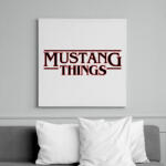 printfashion Mustang Things - Vászonkép - Fehér (6630261)