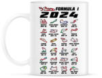 printfashion Formula 1 - 2024 versenynaptár (fekete) - Bögre - Fehér (14432414)